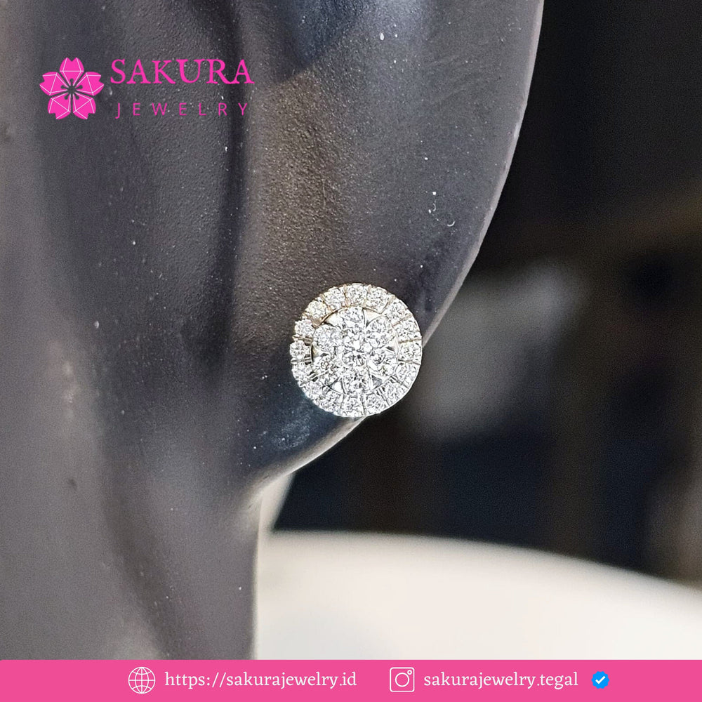 Diamond Earring Code D2WMMM Berlian Natural