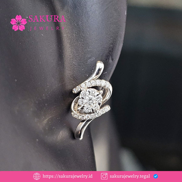 Diamond Earring Code D5XZ8M Berlian Natural