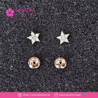 Diamond Earring Code D5XVFL Berlian Natural