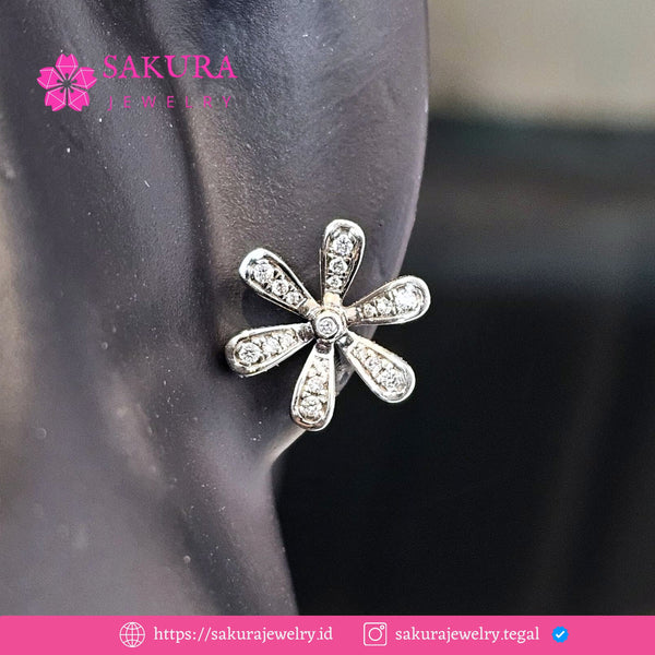 Diamond Earring Code D6X3LF Berlian Natural