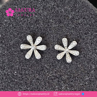 Diamond Earring Code D6X3LF Berlian Natural