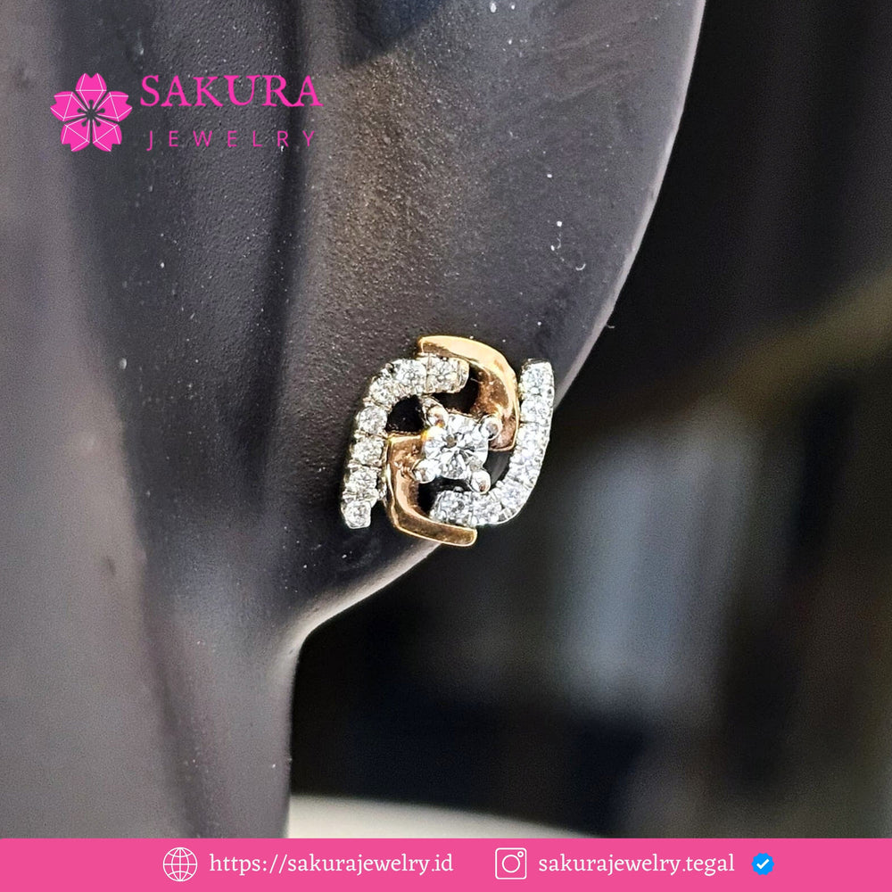 Diamond Earring Code D6X3NC Berlian Natural