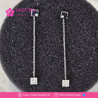 Diamond Earring Code D5XV5S Berlian Natural