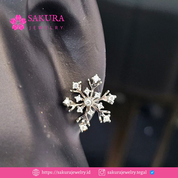 Diamond Earring Code D6XDZ1 Berlian Natural