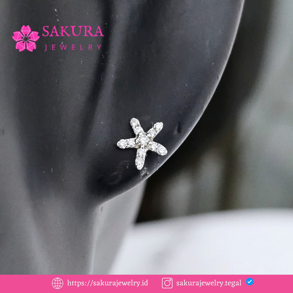 Diamond Earring Code D5X085 Berlian Natural