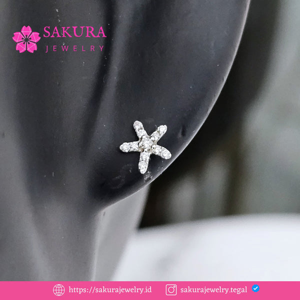 Diamond Earring Code D5X085 Berlian Natural