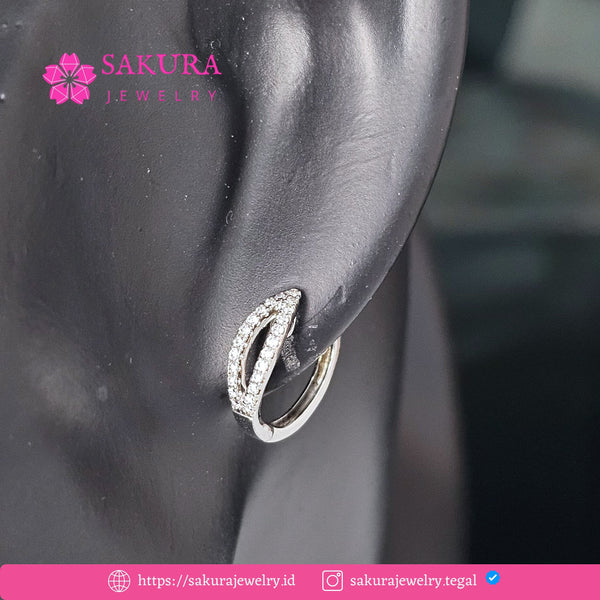 Diamond Earring Code D6X6GL Berlian Natural