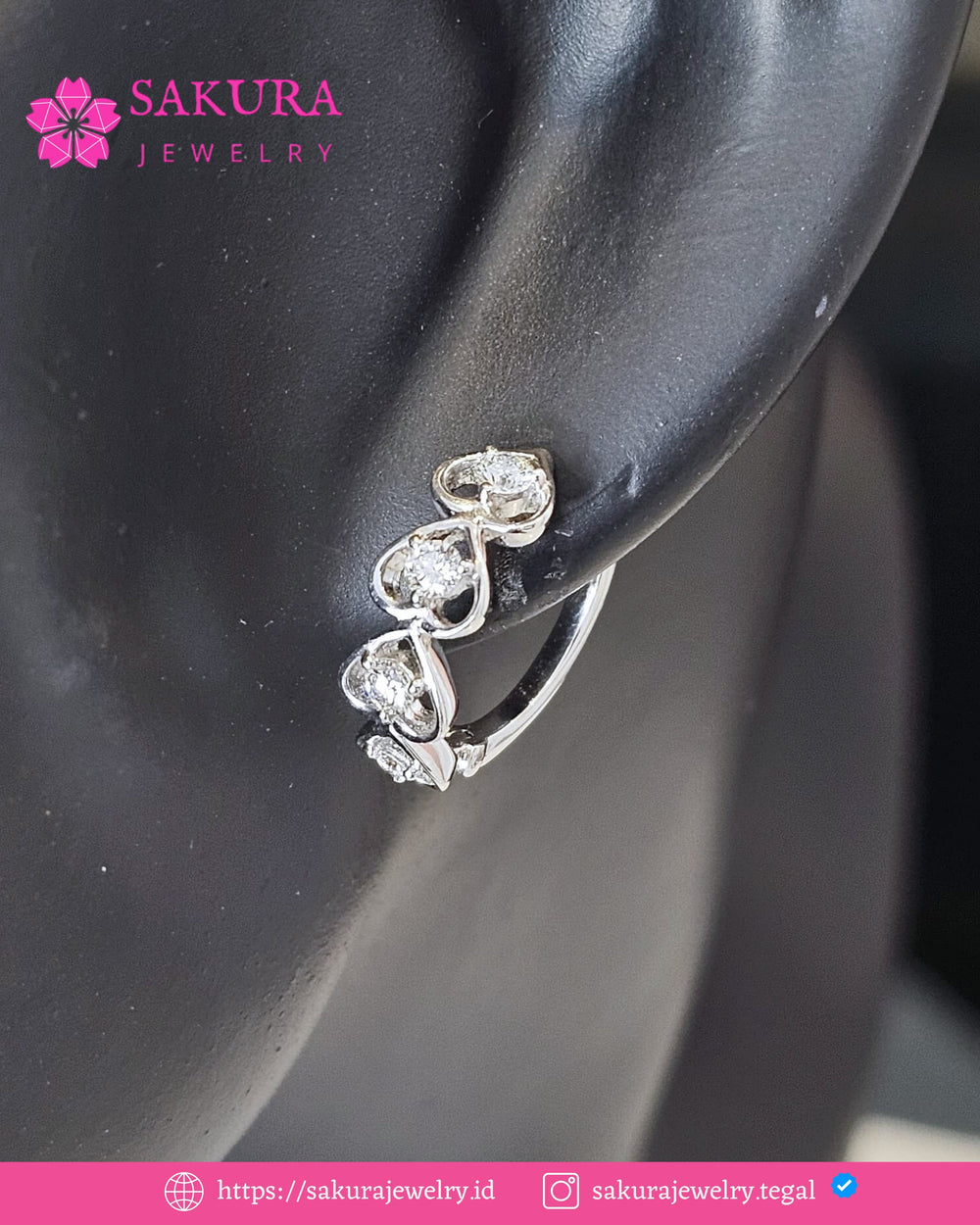 Diamond Earring Code D6WCSM Berlian Natural