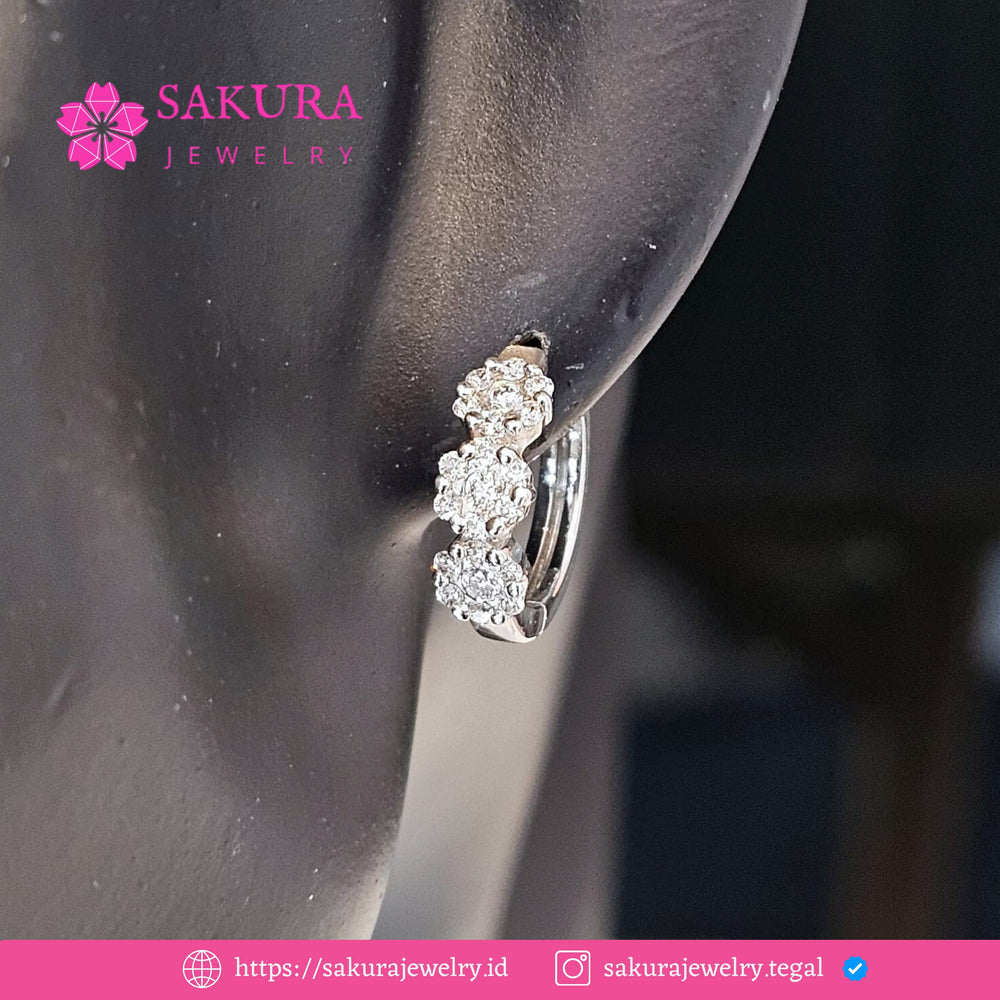 Diamond Earring Code D6WS2K Berlian Natural