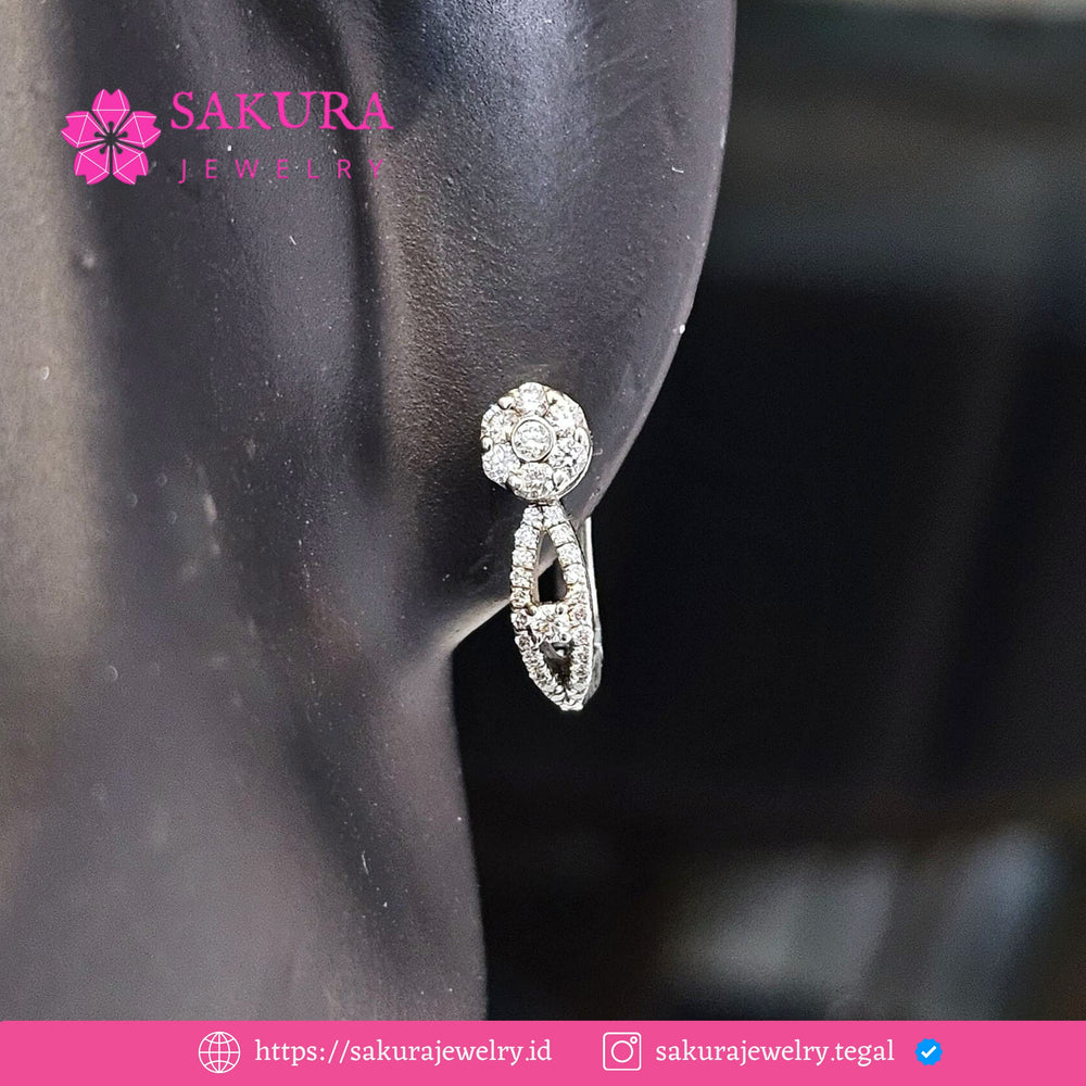 Diamond Earring Code D2WMJF Berlian Natural