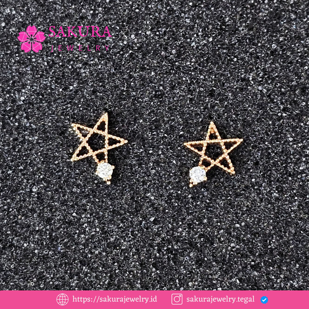 Diamond Earring Code D5X0VD Berlian Natural