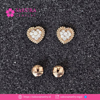 Diamond Earring Code D5XU4H Berlian Natural