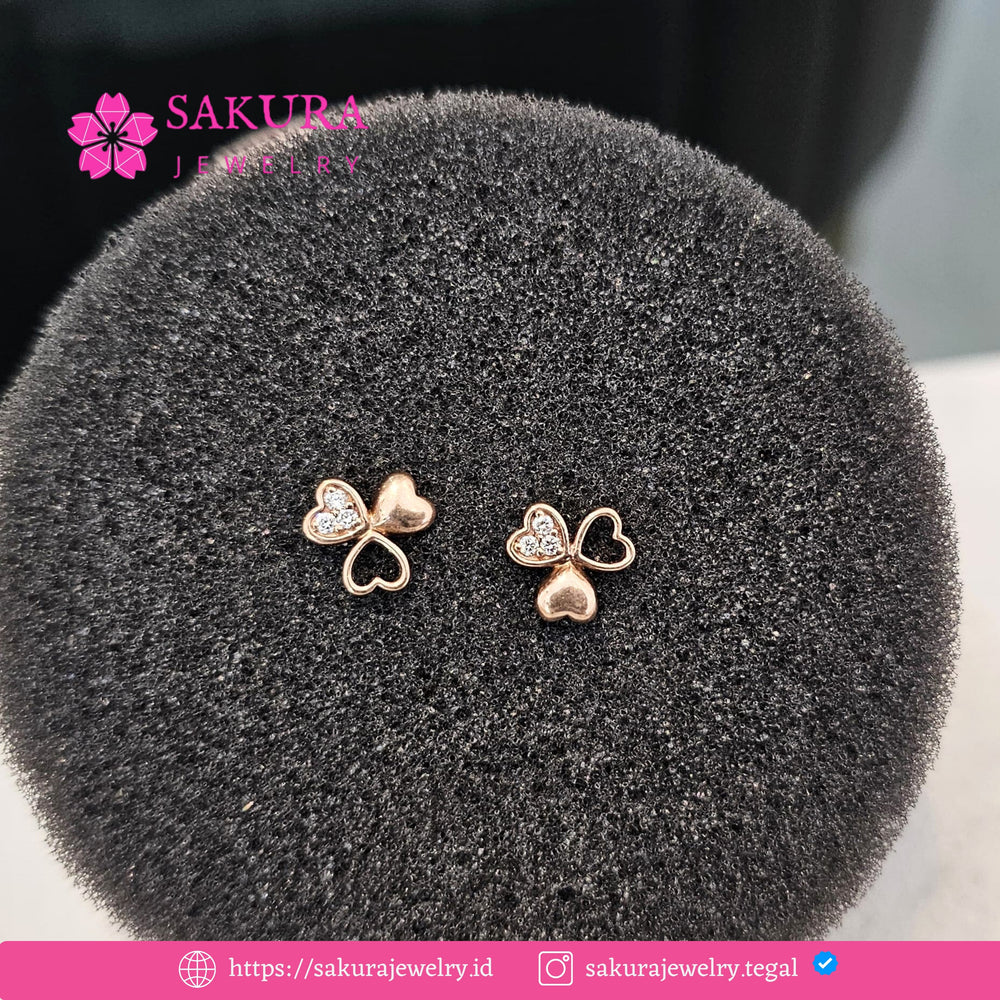 Diamond Earring Code D5XUAF Berlian Natural