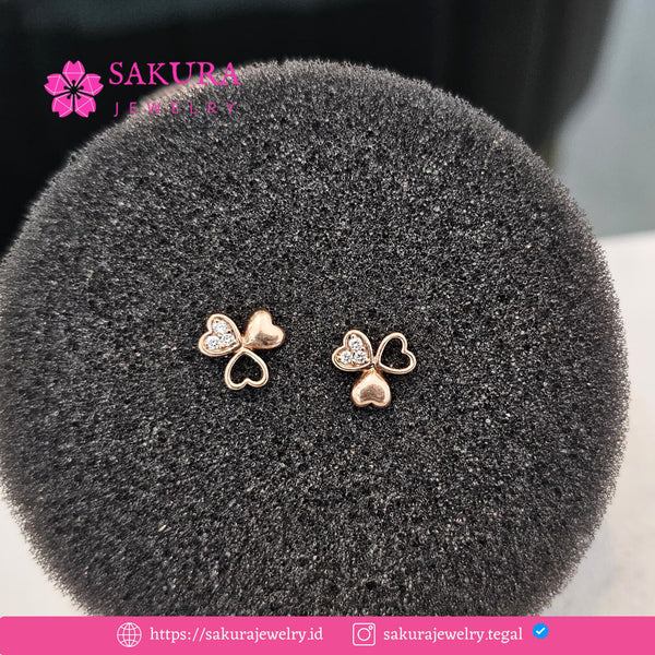 Diamond Earring Code D5XUAF Berlian Natural