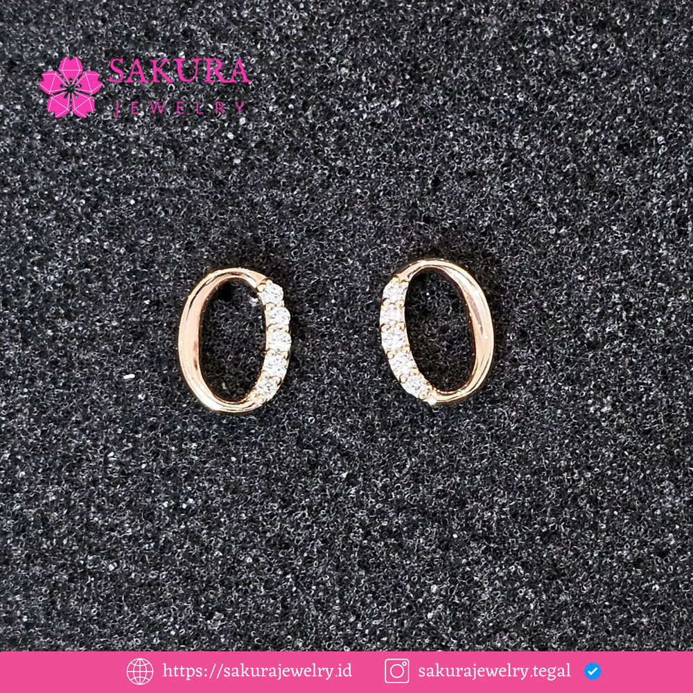 Diamond Earring Code D5XUXH Berlian Natural