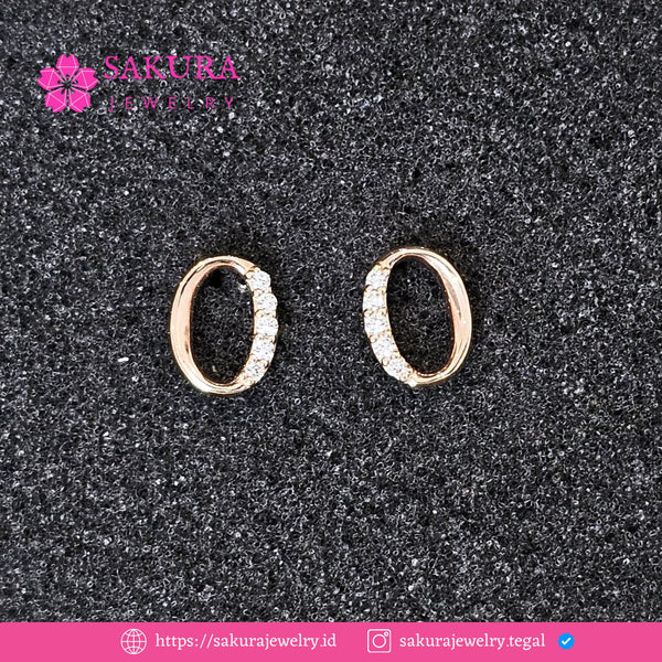 Diamond Earring Code D5XUXH Berlian Natural