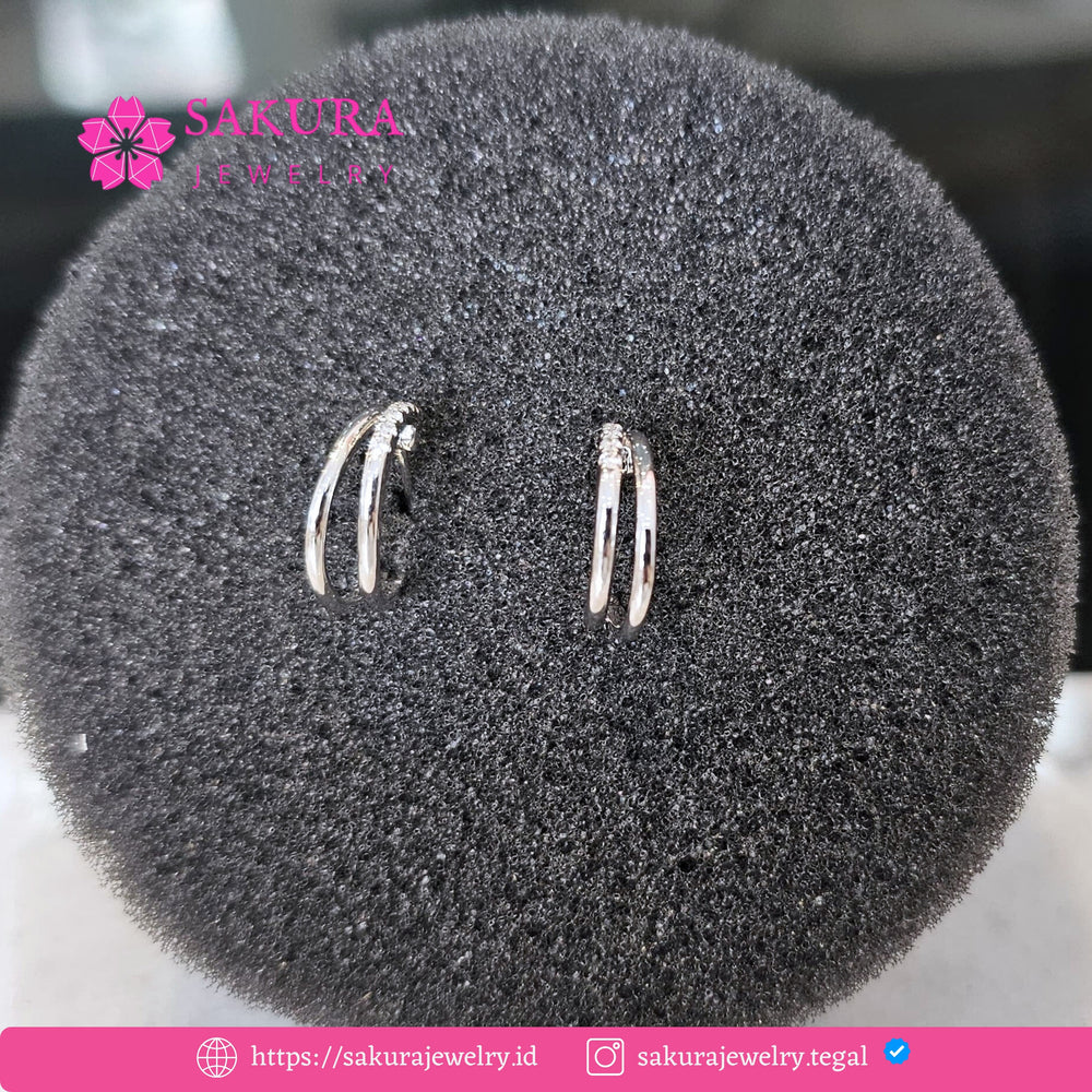Diamond Earring Code D5XUYU Berlian Natural