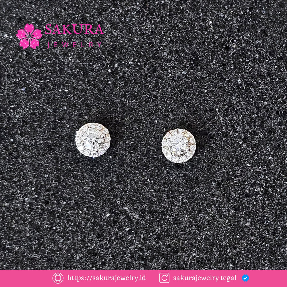 Diamond Earring Code D5XV2G Berlian Natural