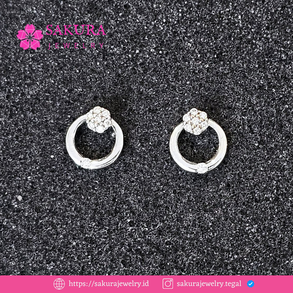 Diamond Earring Code D5XV2Y Berlian Natural