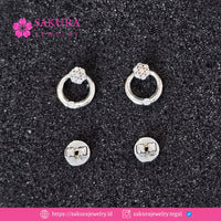 Diamond Earring Code D5XV2Y Berlian Natural