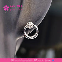Diamond Earring Code D5XV2Y Berlian Natural