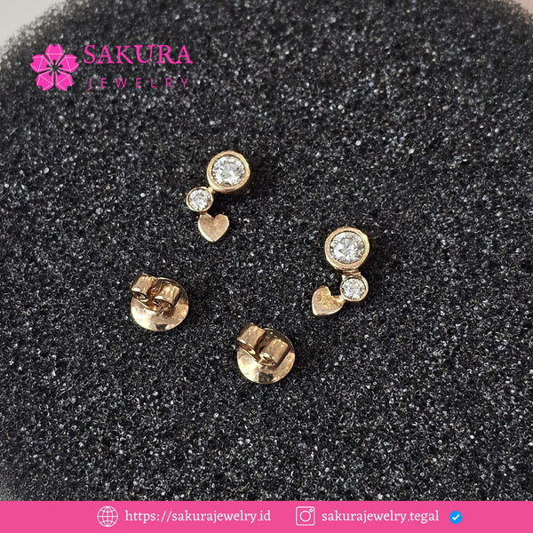 Diamond Earring Code D5XVFA Berlian Natural