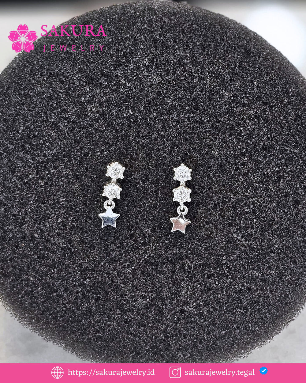 Diamond Earring Code D5XVWC Berlian Natural