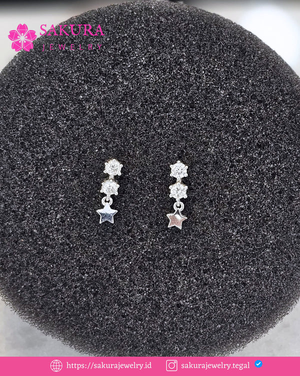 Diamond Earring Code D5XVWC Berlian Natural