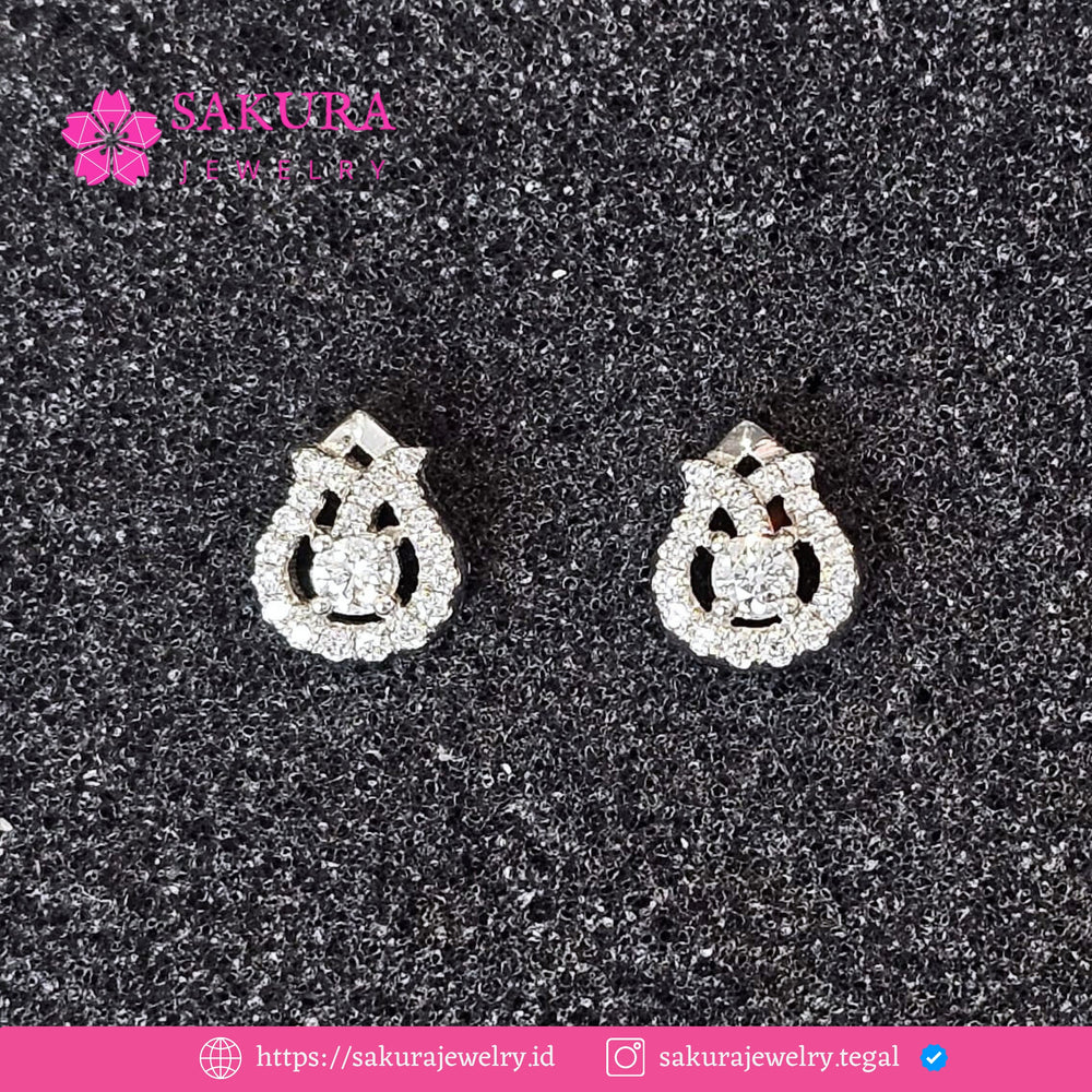 Diamond Earring Code D5XVWM Berlian Natural