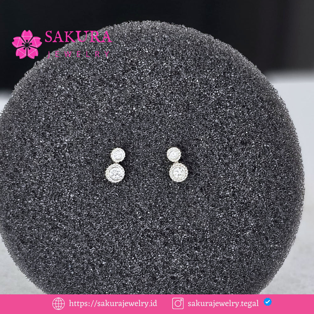 Diamond Earring Code D5XVWN Berlian Natural