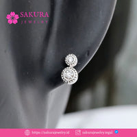 Diamond Earring Code D5XVWN Berlian Natural
