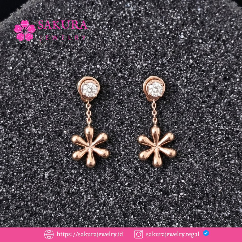 Diamond Earring Code D5XVXZ Berlian Natural