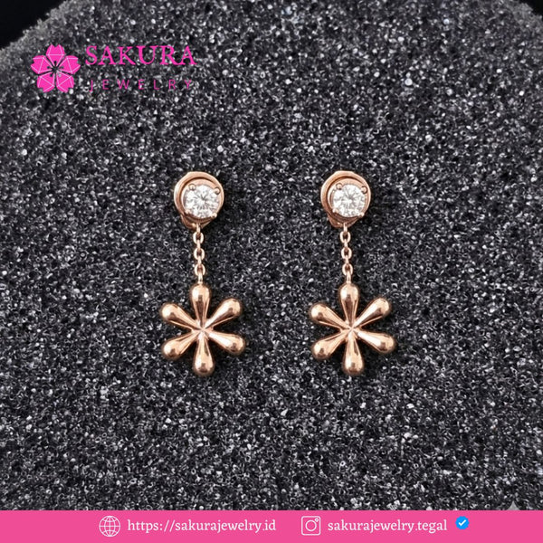 Diamond Earring Code D5XVXZ Berlian Natural