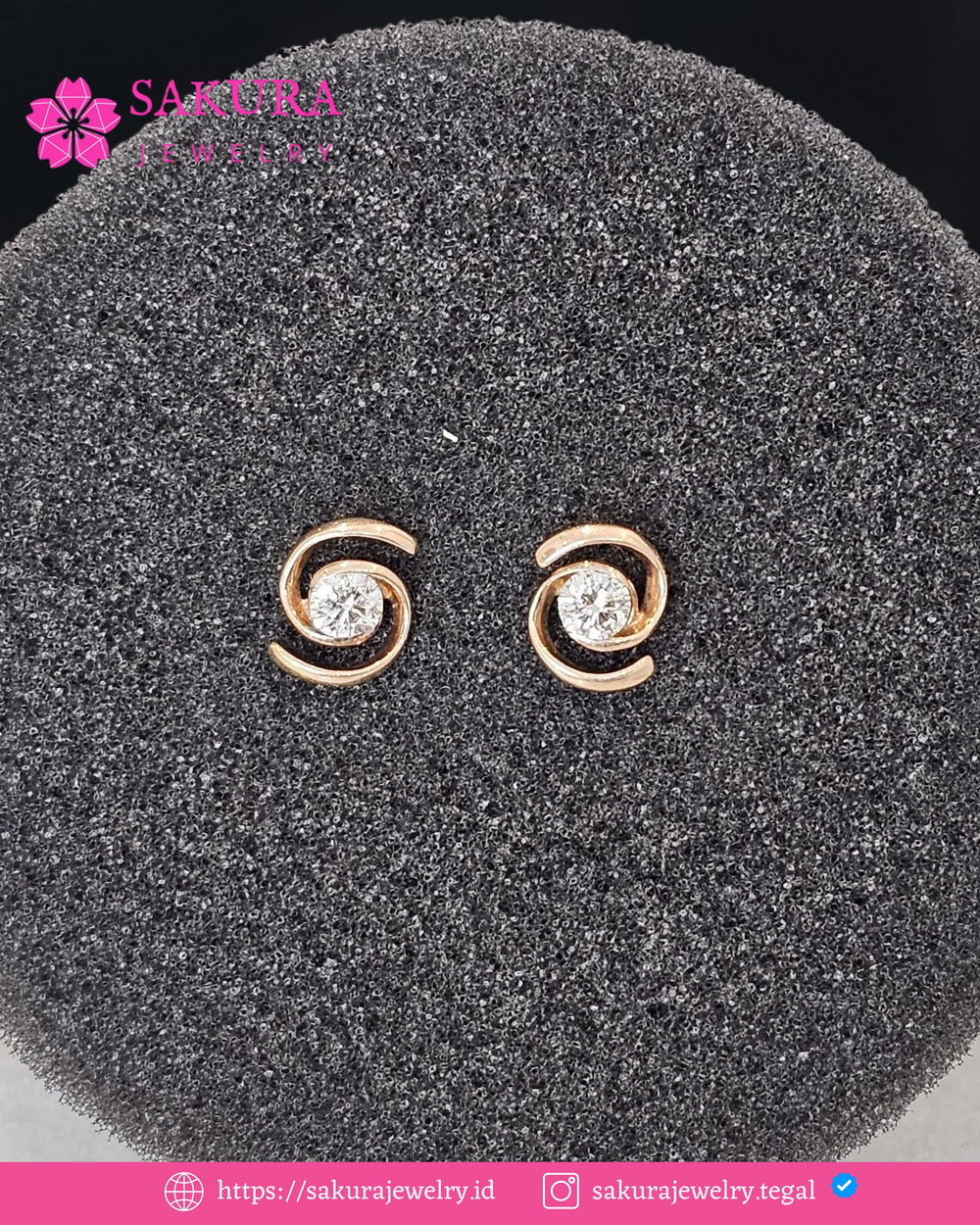 Diamond Earring Code D5XXM6 Berlian Natural