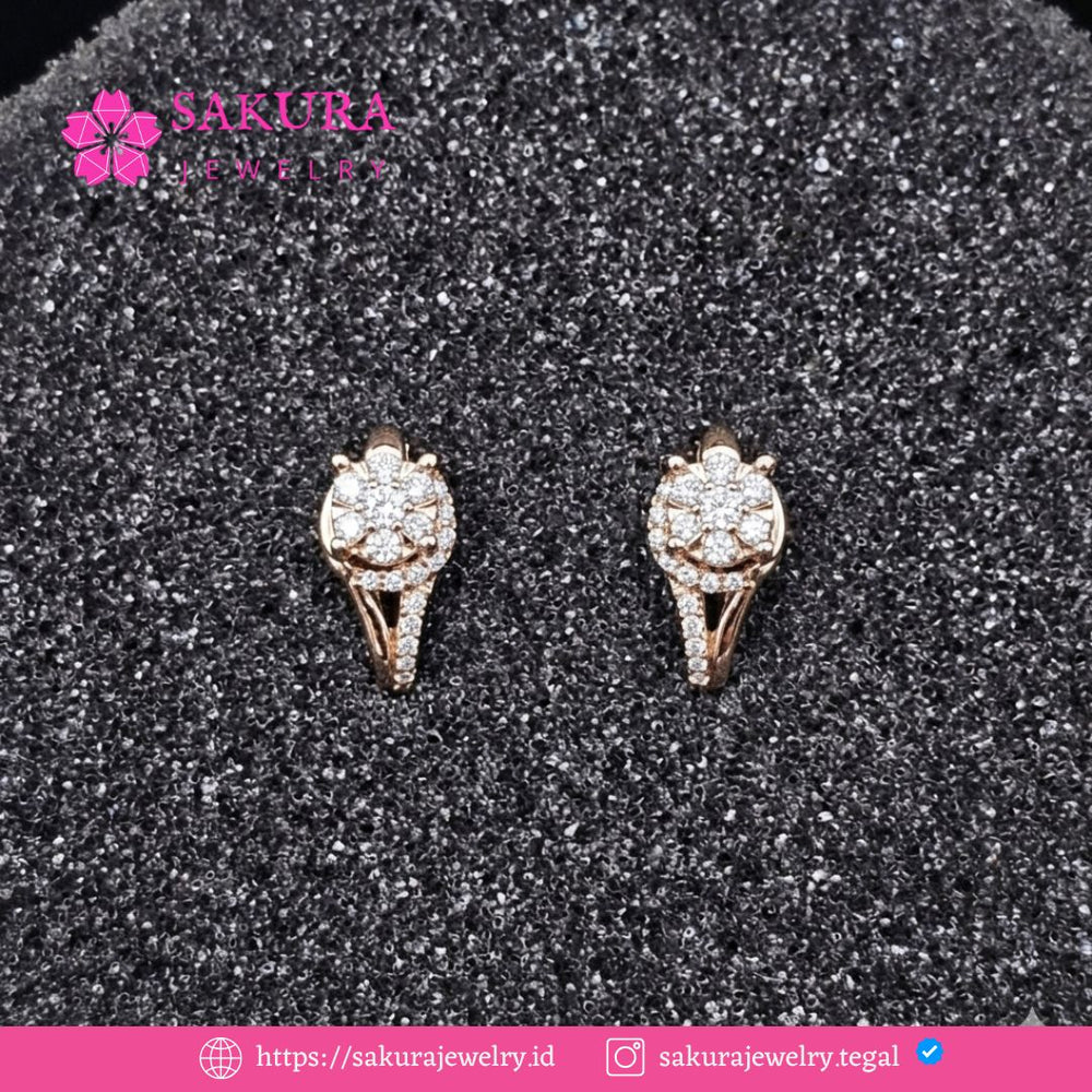 Diamond Earring Code D5XZ87 Berlian Natural