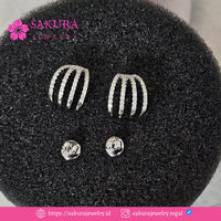 Diamond Earring Code D6WHAG Berlian Natural