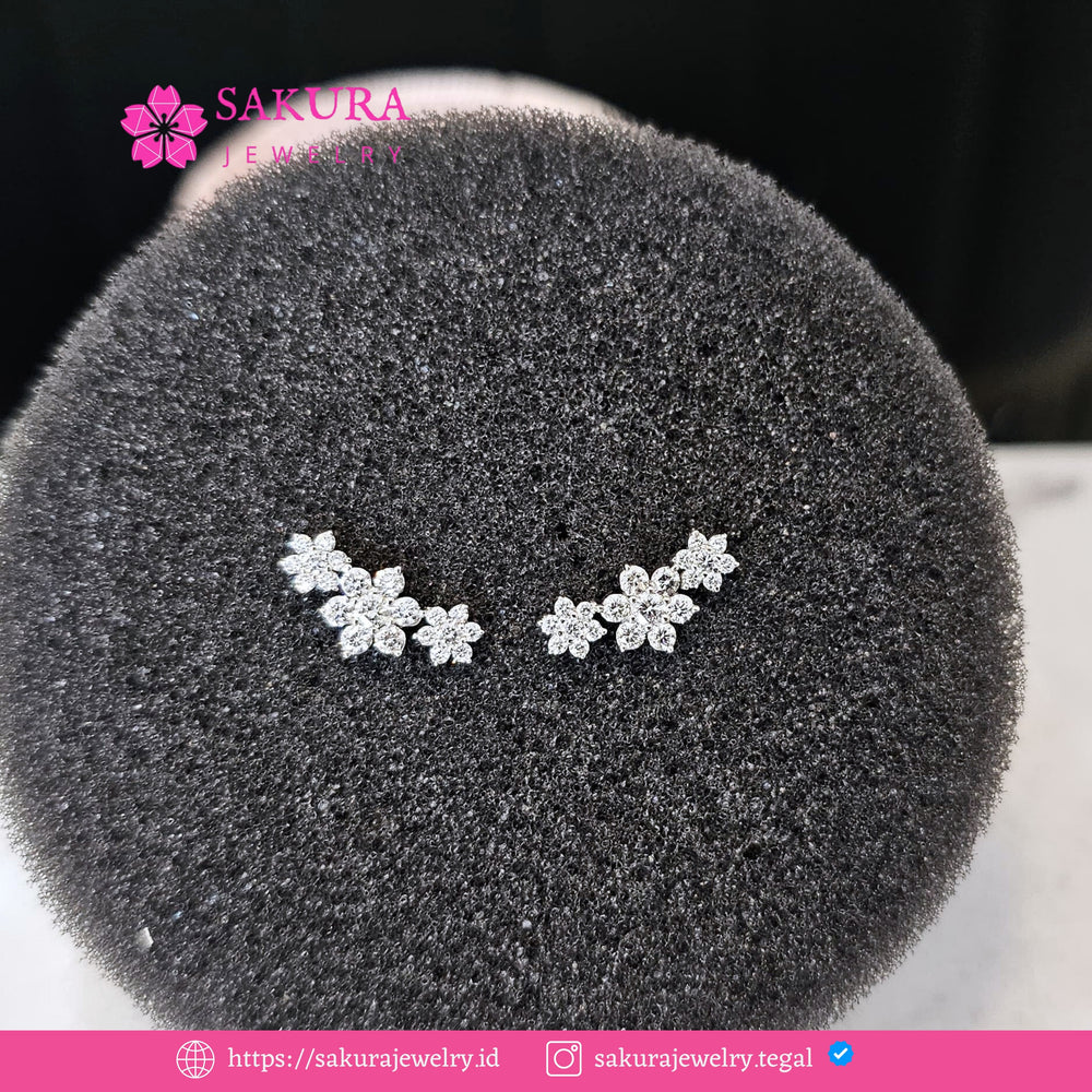 Diamond Earring Code D6WHAJ Berlian Natural