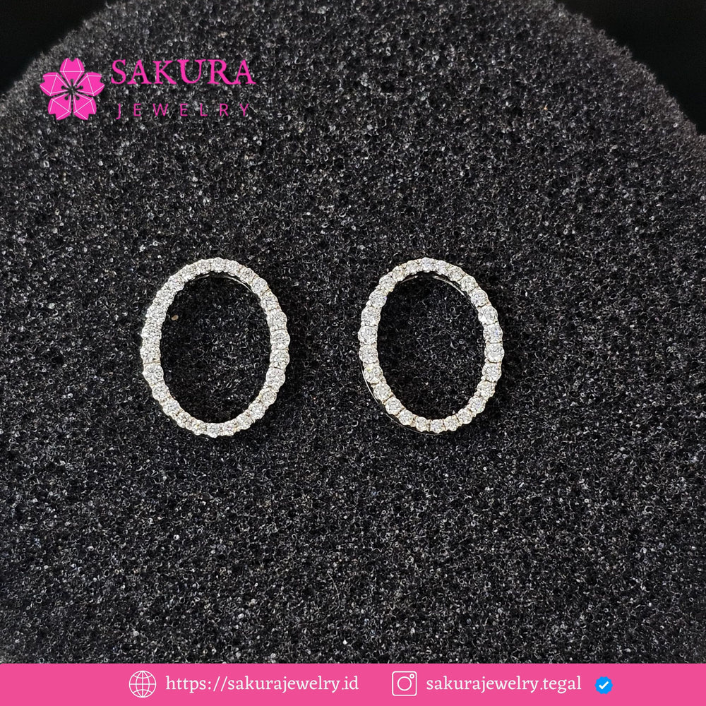 Diamond Earring Code D6WHC8 Berlian Natural