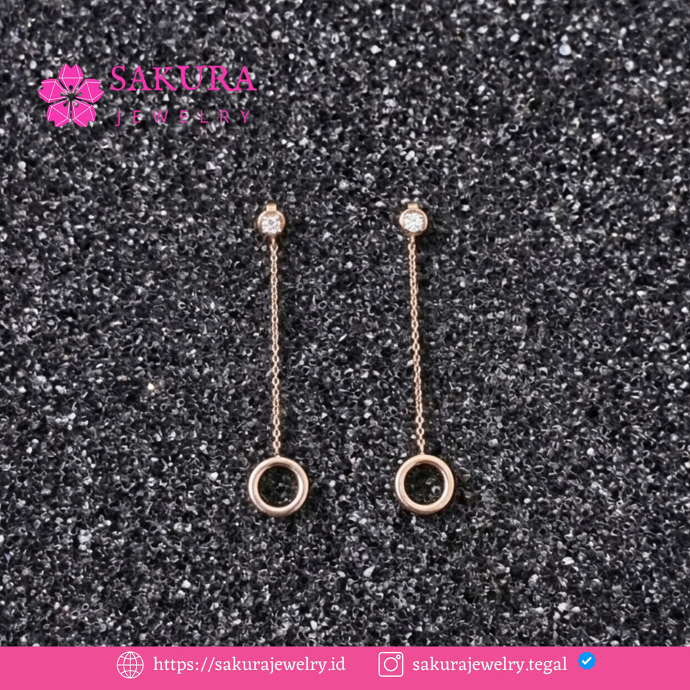 Diamond Earring Code D6WLPL Berlian Natural
