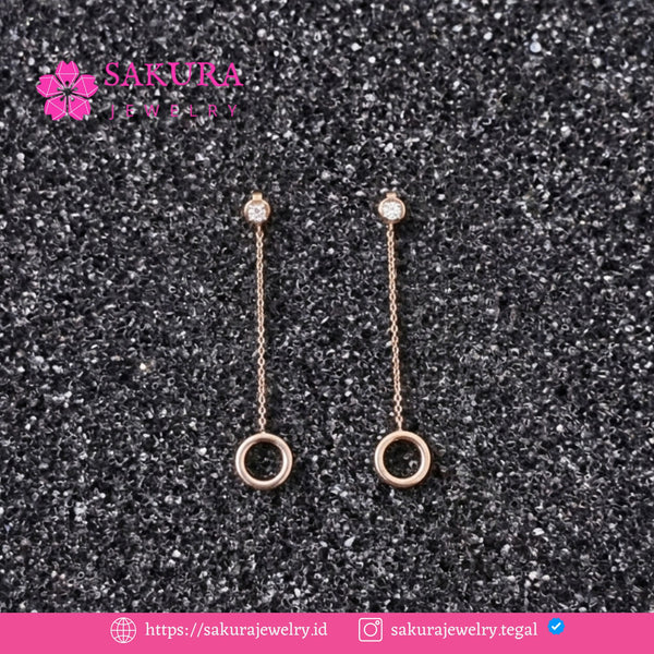 Diamond Earring Code D6WLPL Berlian Natural