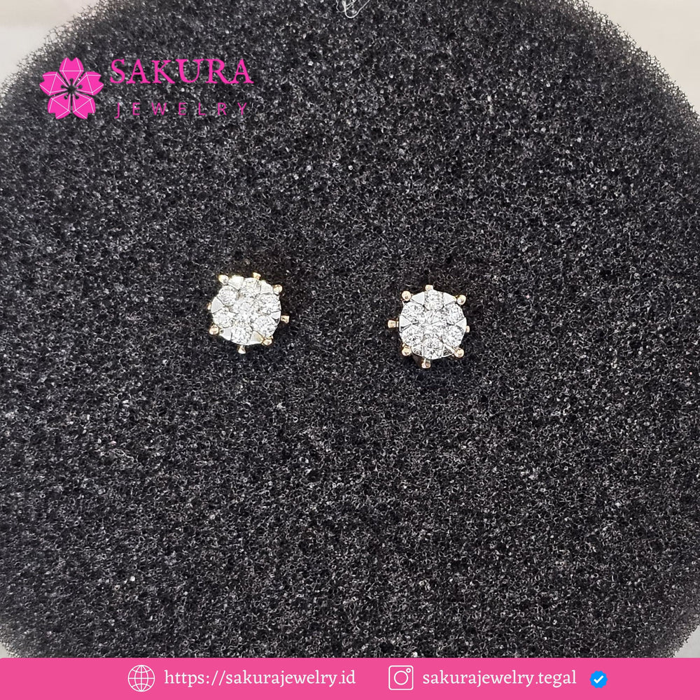 Diamond Earring Code D6WSDE Berlian Natural