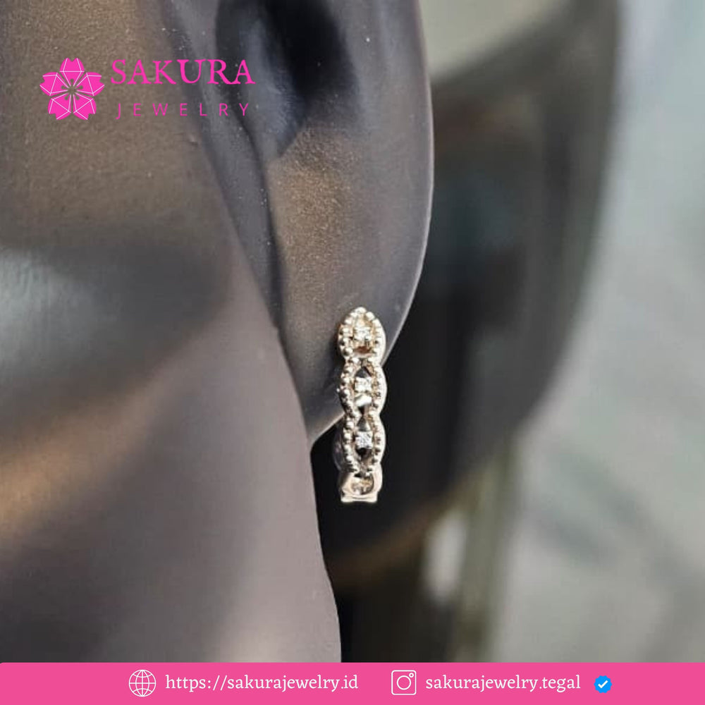 Diamond Earring Code D6WXN7 Berlian Natural