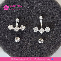 Diamond Earring Code D6X05G Berlian Natural