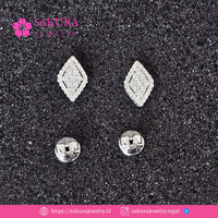 Diamond Earring Code D6X27M Berlian Natural