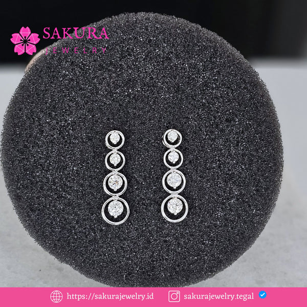 Diamond Earring Code D6X3JJ Berlian Natural