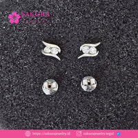 Diamond Earring Code D6X4SW Berlian Natural