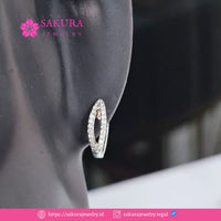 Diamond Earring Code D6X6GL Berlian Natural