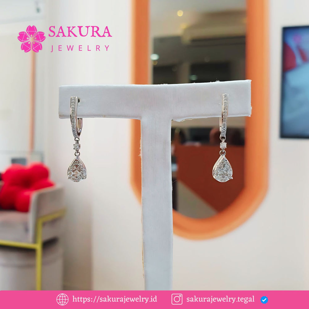 Diamond Earring Code D6X7MS Berlian Natural