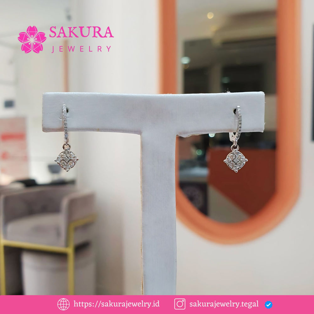 Diamond Earring Code D6X8DP Berlian Natural