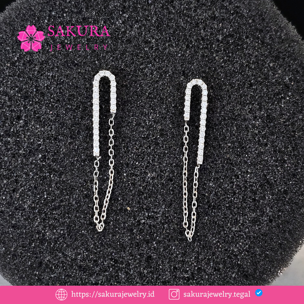 Diamond Earring Code D6X9CS Berlian Natural